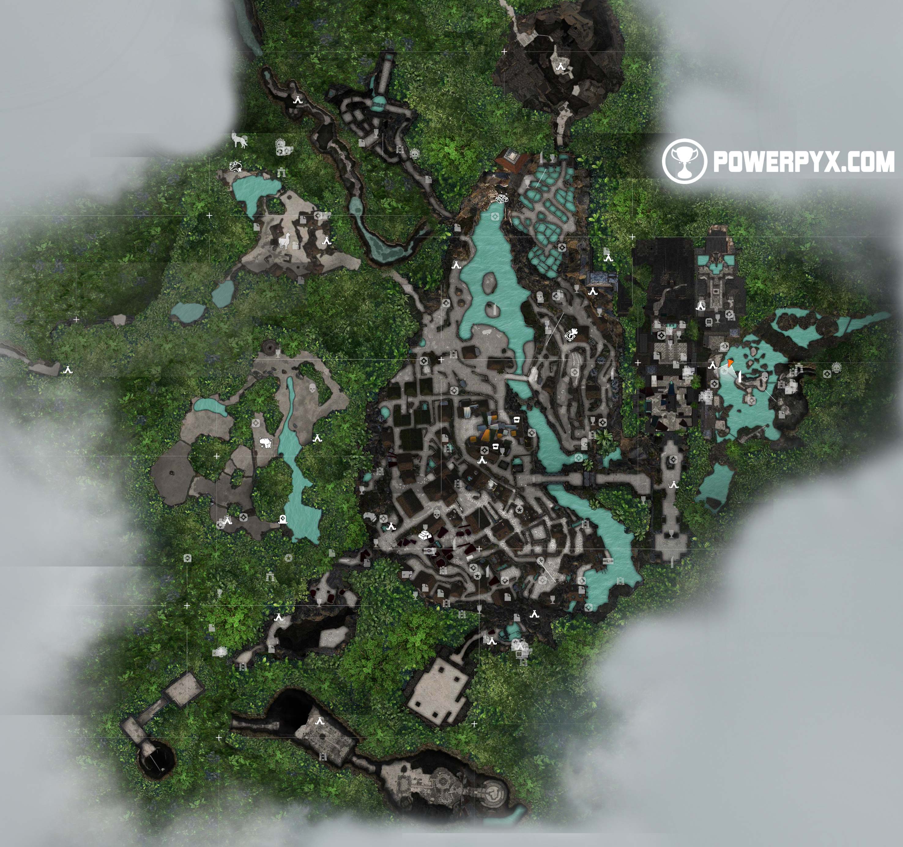 the lost city tomb raider map